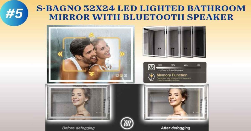 LED bathroom mirror