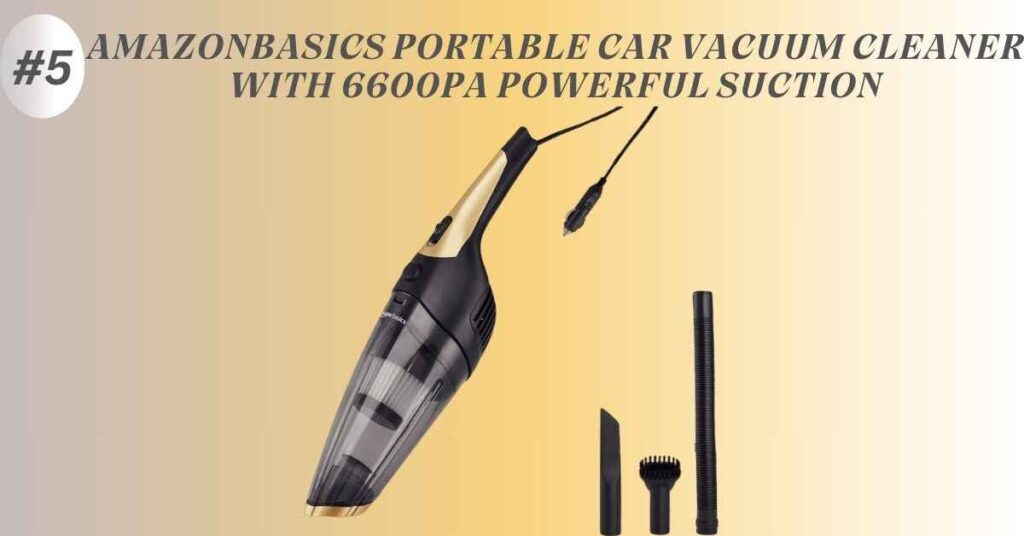 Car vacuum cleaner with HEPA filter